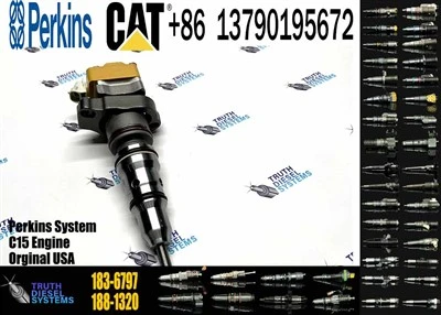 Caterpillari pihusti 3126 uus 183-6797 1836797 HEUI kütusepihusti C3126 mootoriekskavaatorile 322C 325C 950G 962G diiselmootori osad originaal uus pihusti